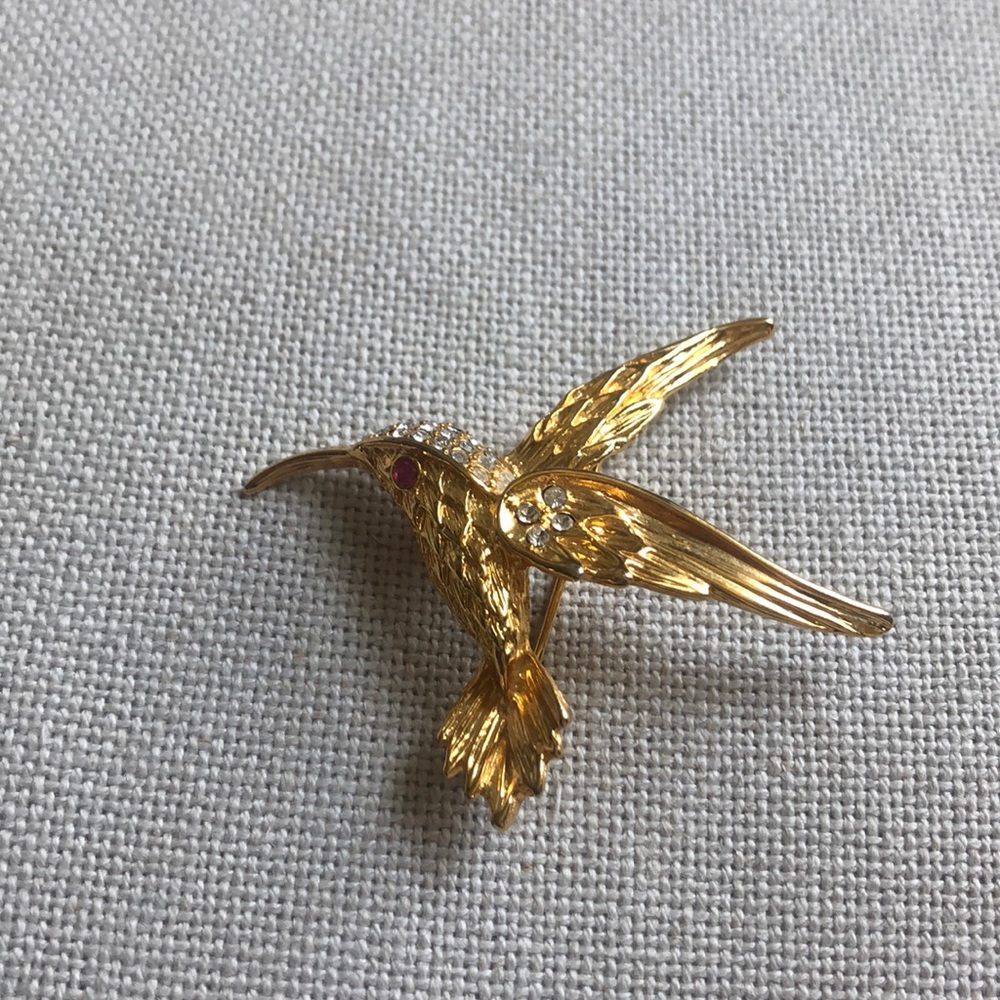 Vintage Hummingbird Brooch